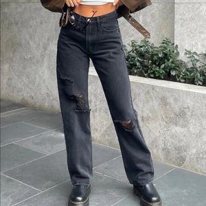 Princess Polly High rise black jeans